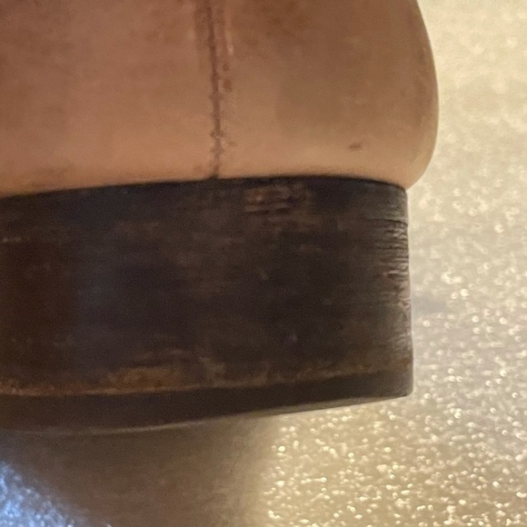 Vince Camuto Shada Distressed Leather Mid Calf Buckle Boots Size 9 boho moto - Picture 10 of 15